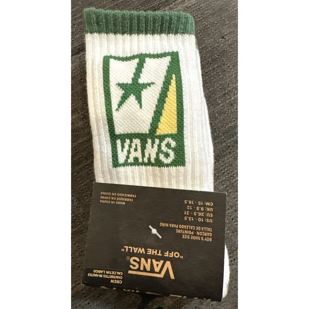 Vans Road Stop Crew Socks Boys Shoe Size 10-13.5‎